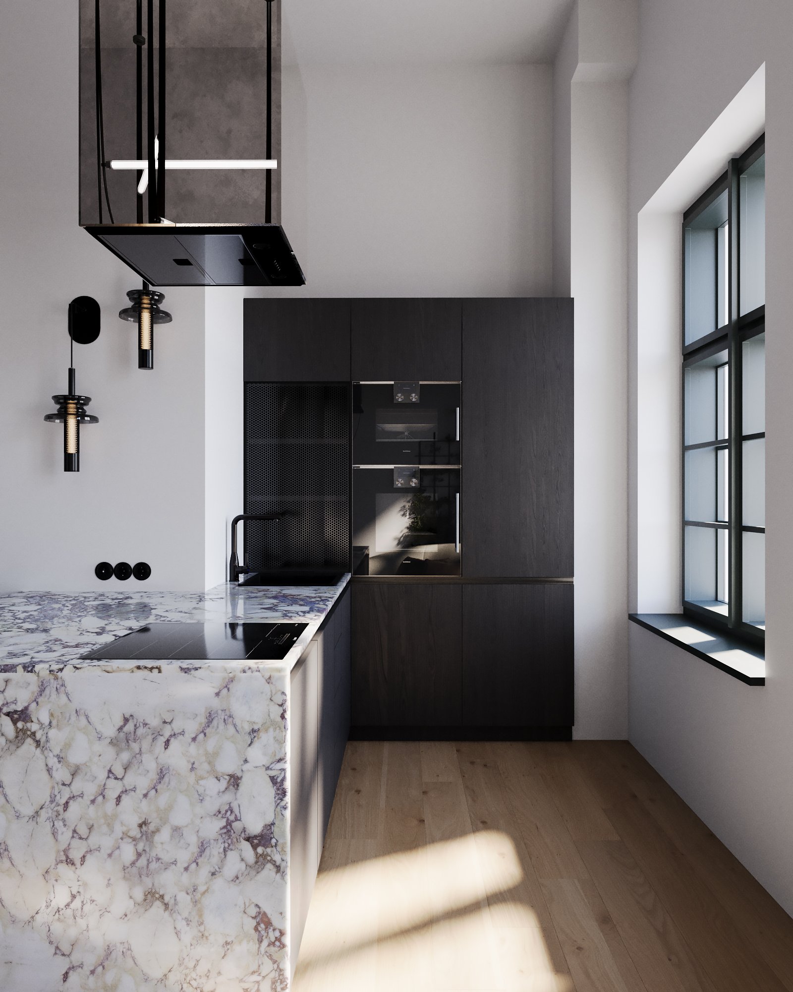 Byt 1+kk, Vršovice — hlavní prostor